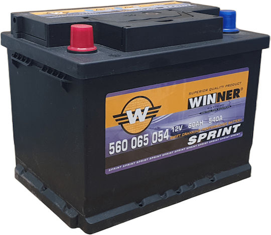 Winner Batterie Auto Sprint mit Kapazität 60Ah und CCA 540A