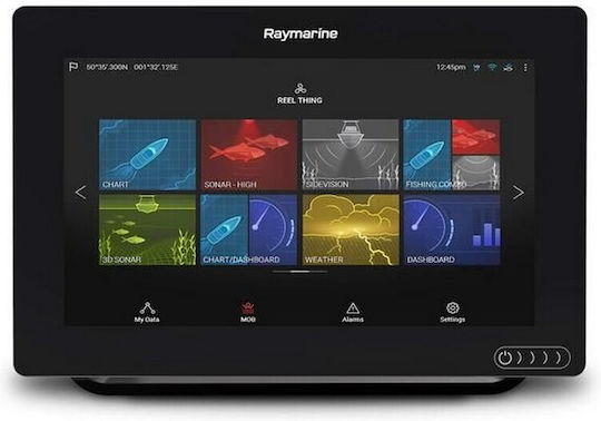 Raymarine GPS / Βυθόμετρο Axiom + RV 9" με αισθητήρα RV-100