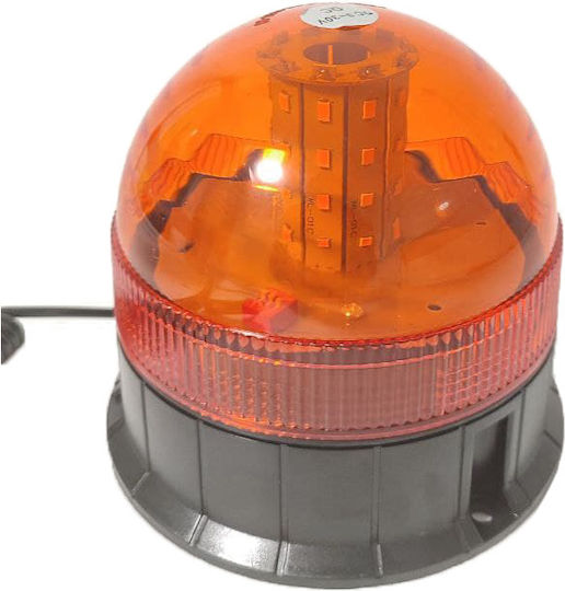 Car Beacon LED 12V 14cm with Orange Lighting