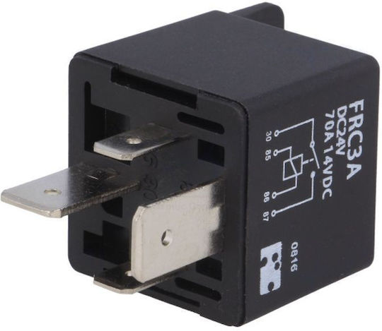 Ρελέ Relay Αυτοκινήτου 24v Dc 70a Frc3a-dc24 4 Επαφές