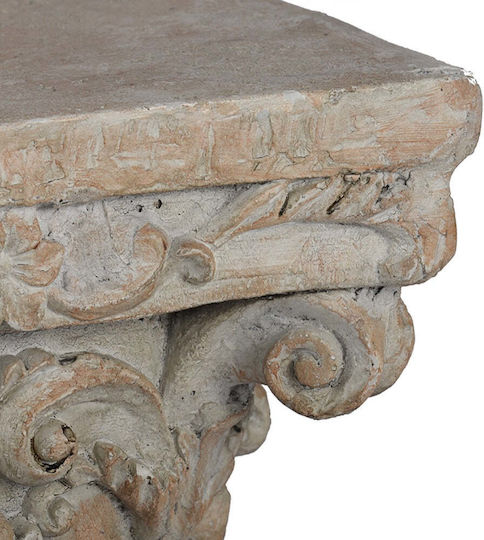 Artekko Fa Ανθοστήλη Πήλινη Μπεζ 25.4x25.4x22.86εκ.