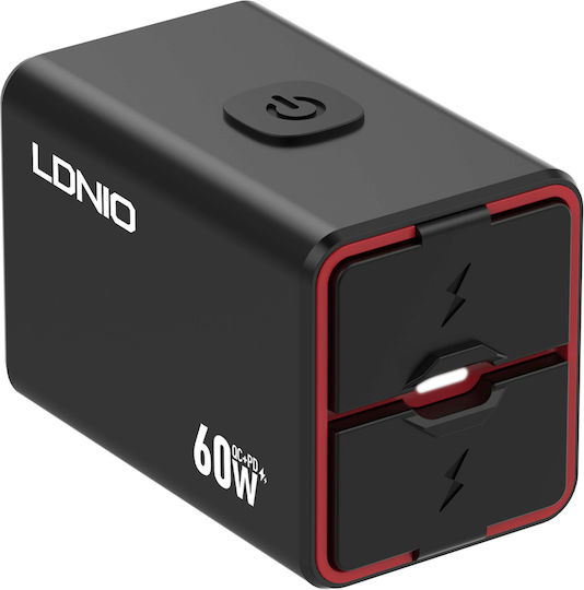 Ldnio Încărcător pentru Motocicletă cu Porturi: 1xUSB & 1xType-C