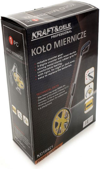 Kraft & Dele KD10421 Τηλεσκοπικός Τροχός Μέτρησης Διαμέτρου 31.8εκ.