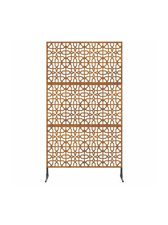 vidaXL Decorative Room Divider Metal with 1 Panel 100x180cm