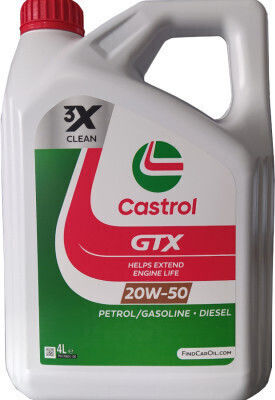 Castrol GTX Λάδι Αυτοκινήτου 20W-50 4lt