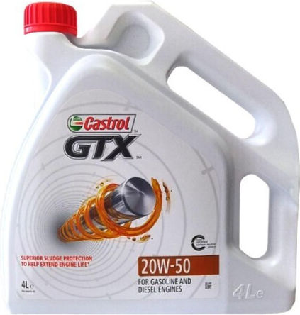 Castrol GTX Λάδι Αυτοκινήτου 20W-50 4lt