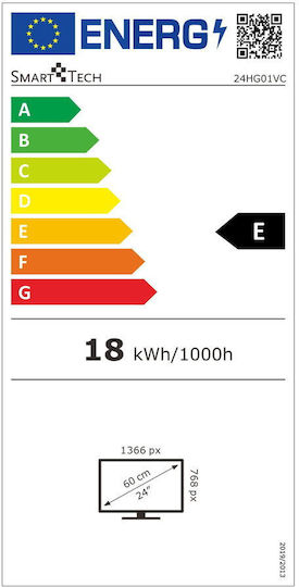 Smart Tech Smart Τηλεόραση 24" HD Ready LED 24HG01VC (2025)