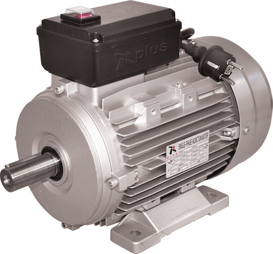 Plus MY 90L4 Μονοφασικός Ηλεκτροκινητήρας 2hp Μέγιστων Στροφών 1400rpm με Σφήνα 220V