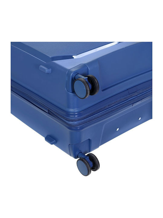 Stelxis Βαλίτσα Ταξιδίου Blue με 4 Ρόδες