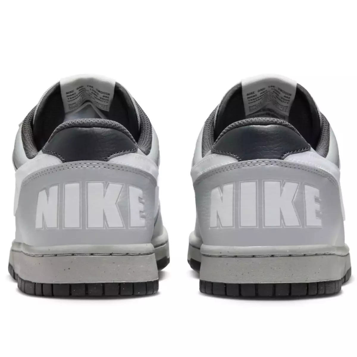 New Nike Big Low \'Light Smoke Grey Anthracite White\' Men’s Shoes 355152 017 The Nike Dunk Low Light Smoke Grey Anthracite Releases  main image 3