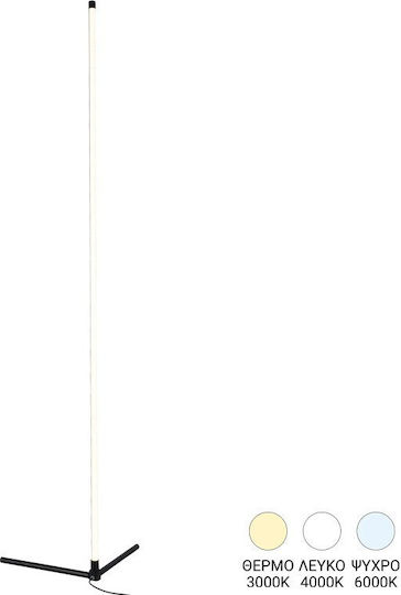Pakketo Esthetic LED Floor Lamp H140xW45cm. Black