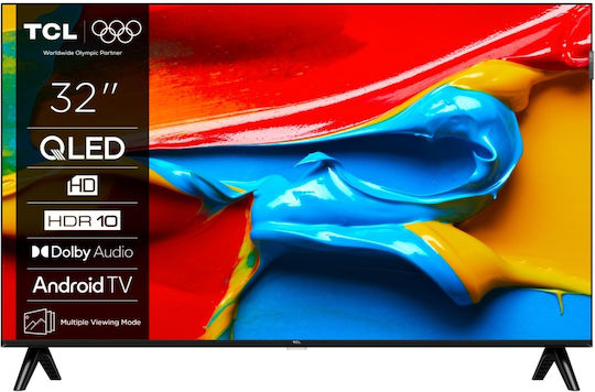 TCL Smart Τηλεόραση 32" HD Ready QLED 32V4C HDR (2025)