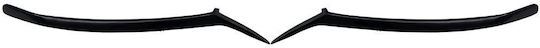 Motordrome Front Headlight Eyebrows for Honda Civic for Honda Civic 2006 2D Black