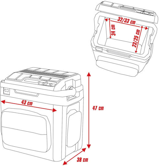 Einhell Tragbares Kühlschrank 27lt 12V