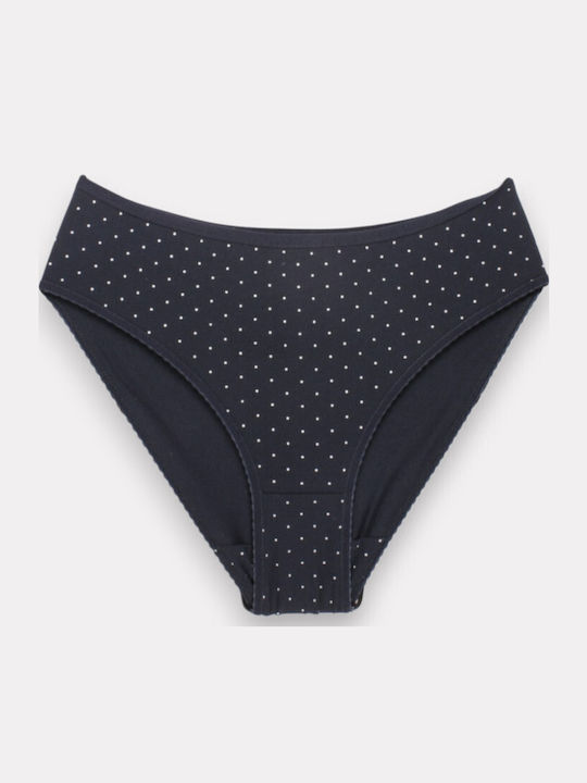 Βαμβακερά High Waist Women's Slip MultiPack Colorful