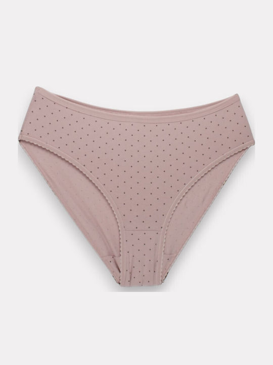 Βαμβακερά High Waist Women's Slip MultiPack Colorful