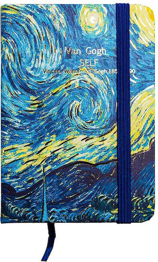 Centrum Van Gogh Тетрадка 40 Листа A7 На райета с Ластик (Различни дизайни/цветове)