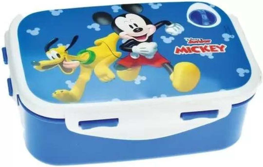 Gim Mickey Mouse Πλαστικό Παιδικό Δοχείο Φαγητού Mickey Μπλε