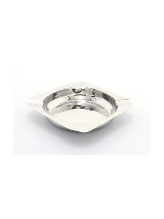 Square Ashtray Inox 11.5x11.5cm 2041