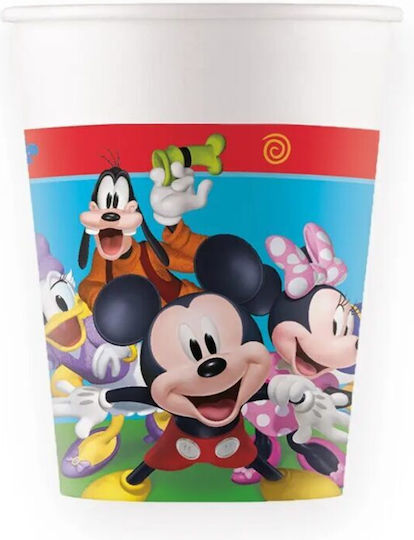 Disney Mickey Mouse Rock The House Ποτήρι για Party 8τμχ