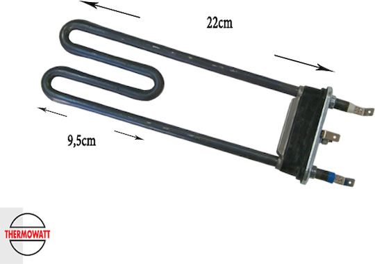 Washing Machine Heating Element Bosch Pitsos Siemens 2050W 25cm Plastic Drum