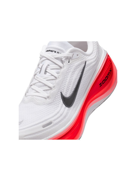 Vomero Plus HV8150-100 Ανδρικά Αθλητικά Παπούτσια Running White / Black / Bright Crimson / Metallic Silver