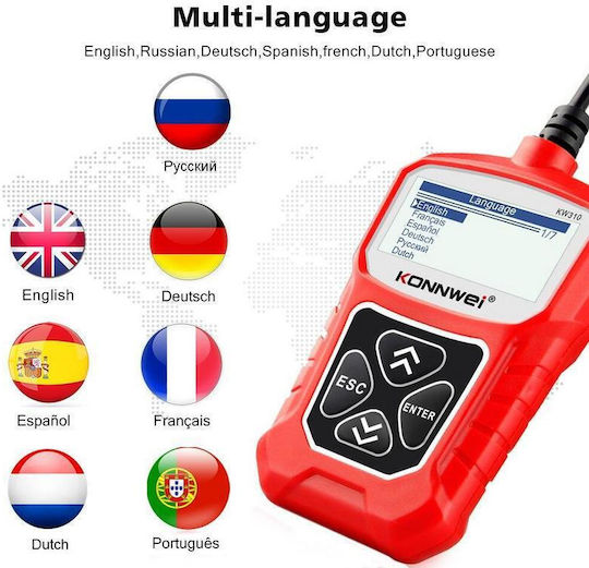 Konnwei Car Diagnostics Digital Tool OBD 2