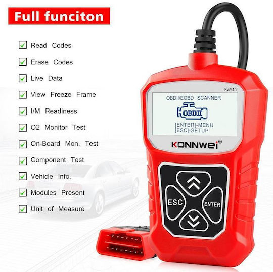 Konnwei Car Diagnostics Digital Tool OBD 2