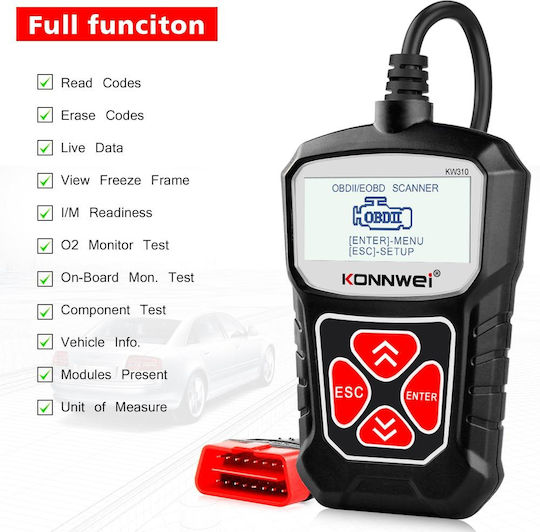 Konnwei Car Diagnostics Digital Tool OBD 2
