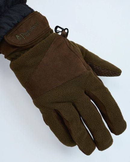 Pinewood Fleece Военни Ръкавици в Khaki цвят
