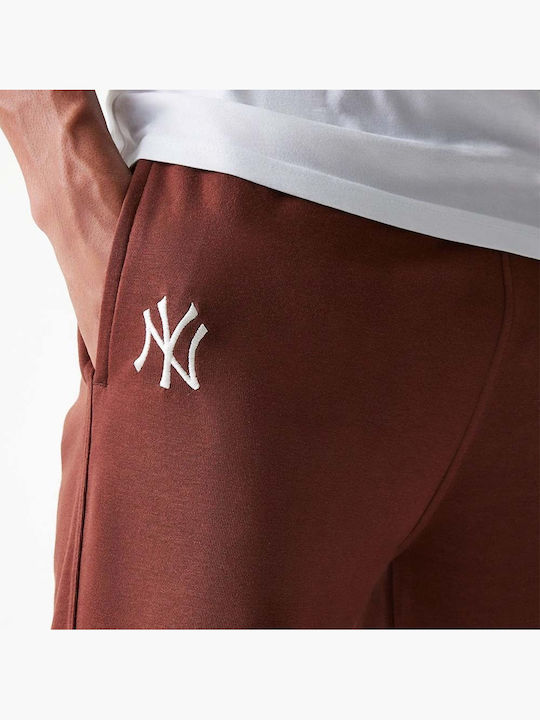 New York Yankees Sweatpants with Elastic Brown