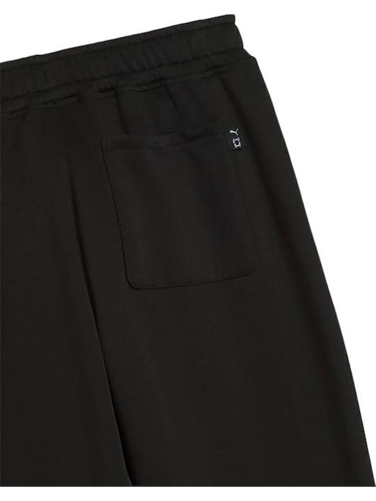 Soccer Sweatpants Trousers with Elastic Black