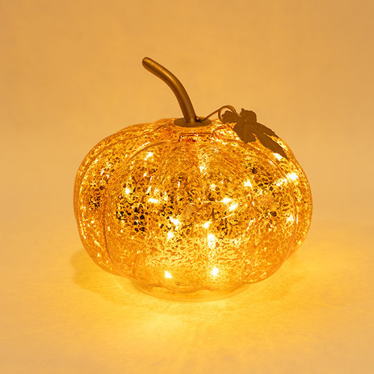 Eurolamp Illuminated Christmas Glass Figure Pumpkin Copper 16x16x16cm