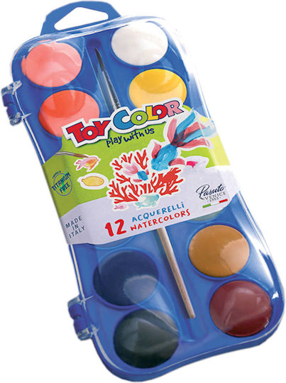 Toy Color Σετ Νερομπογιές Πολύχρωμες 14τμχ