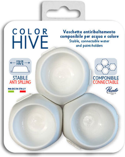 Toy Color Plastic Paint Palette 3pcs