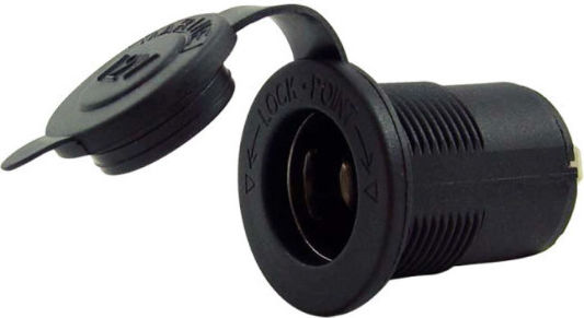 Eval Boat Power Plug Παροχή Ρεύματος Θηλυκή με Βάση Στήριξης 12V