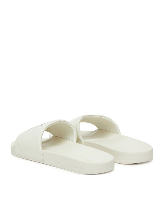 Slapi Bărbați Slides Albi