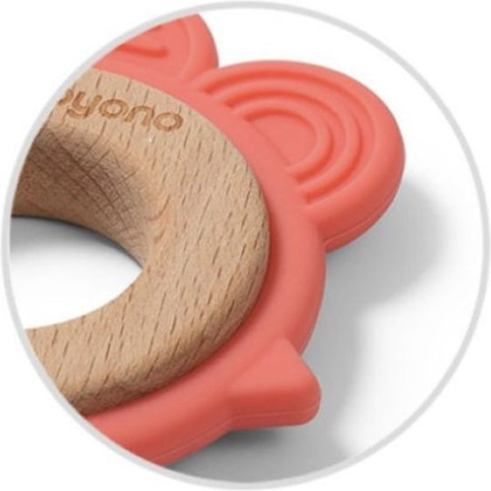 Babyono Flower Μασητικός Κρίκος Οδοντοφυΐας από Σιλικόνη για 0 m+