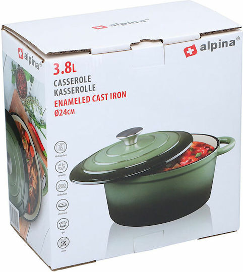 Alpina Appliances Oală Adâncă 3.8lt 24cm Alpina Appliances Oală Adâncă 3.8lt 24cm