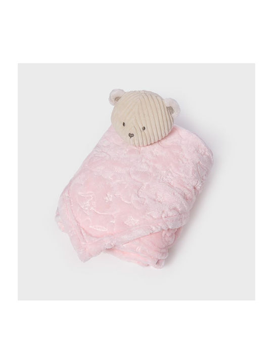 Mayoral Blanket Nursery Swaddling Blankets Pink with Animal