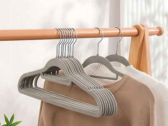 Verk Group Umeraș pentru Dulap pentru pantaloni Metal Gri 20buc