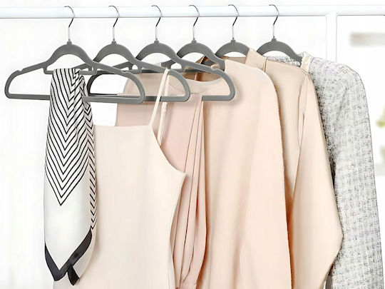 Verk Group Umeraș pentru Dulap pentru pantaloni Metal Gri 20buc
