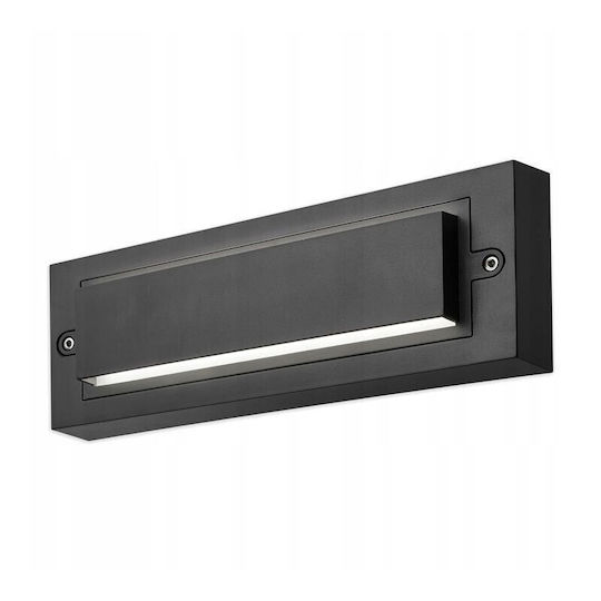 Masterled Wall-Mounted Outdoor Light LED IP65 6W with Natural White Light 25.5x4.3x9εκ.