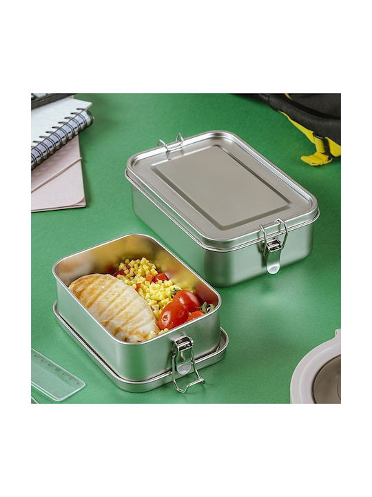 Nava Inox Lunch Box Silver 1400ml