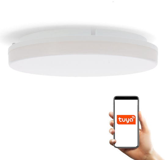 Rainbow Παραλληλόγραμμο LED Panel 24W με Ρυθμιζόμενο Λευκό Φως 28x28εκ.