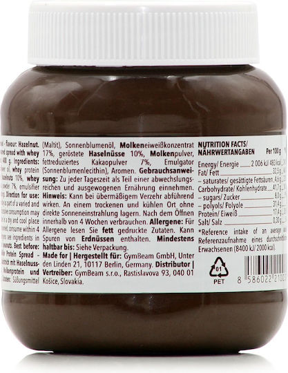 GymBeam Unt de nuci MoiMüv Protein Hazelnutcu Proteină Extra 400gr