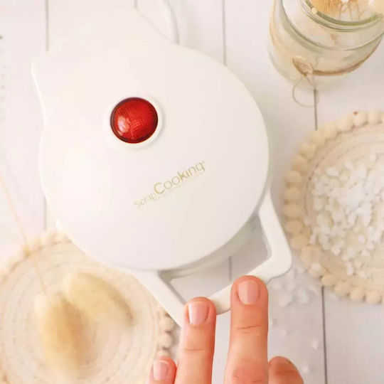 Scrap Cooking Mini Βαφλιέρα για Στρογγυλές Βάφλες 500W