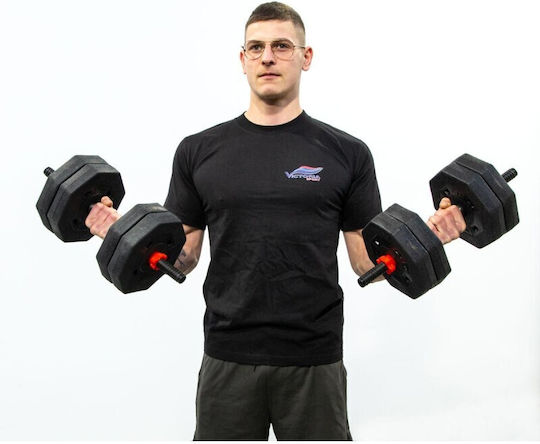 Eb Fit Set De Gantere Cu Set De Gantere Greutate Totală 20kg Cu Stand