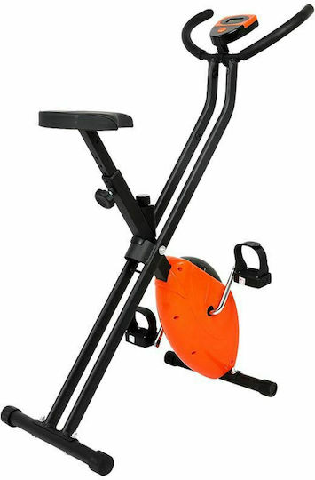 Clever Fit Bike 090019 Αναδιπλούμενο Όρθιο Ποδήλατο Γυμναστικής Μαγνητικό Πορτοκαλί