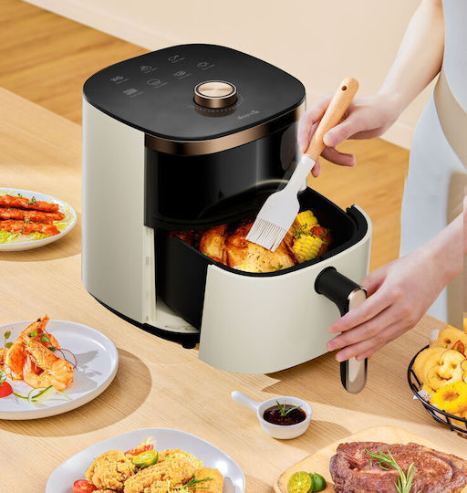 Deerma Air Fryer με Wi-Fi 3lt Μπεζ DEM-KZ30W